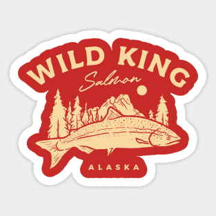 Wild King Salmon Sticker